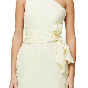 French Connection Birdie Linen One Shoulder Dress